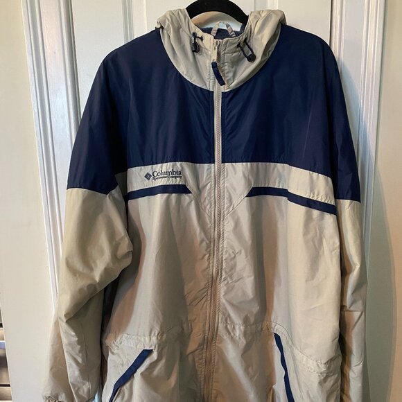Columbia Men's Winter Coat Tan Blue XL - Picture 1 of 10